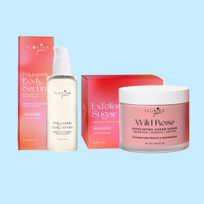 Sugar Scrub and Body Serum Duo - Wild Rose